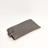 Allison Leather Eyeglass Case - Stone Temple