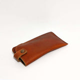Allison Leather Eyeglass Case - Whiskey