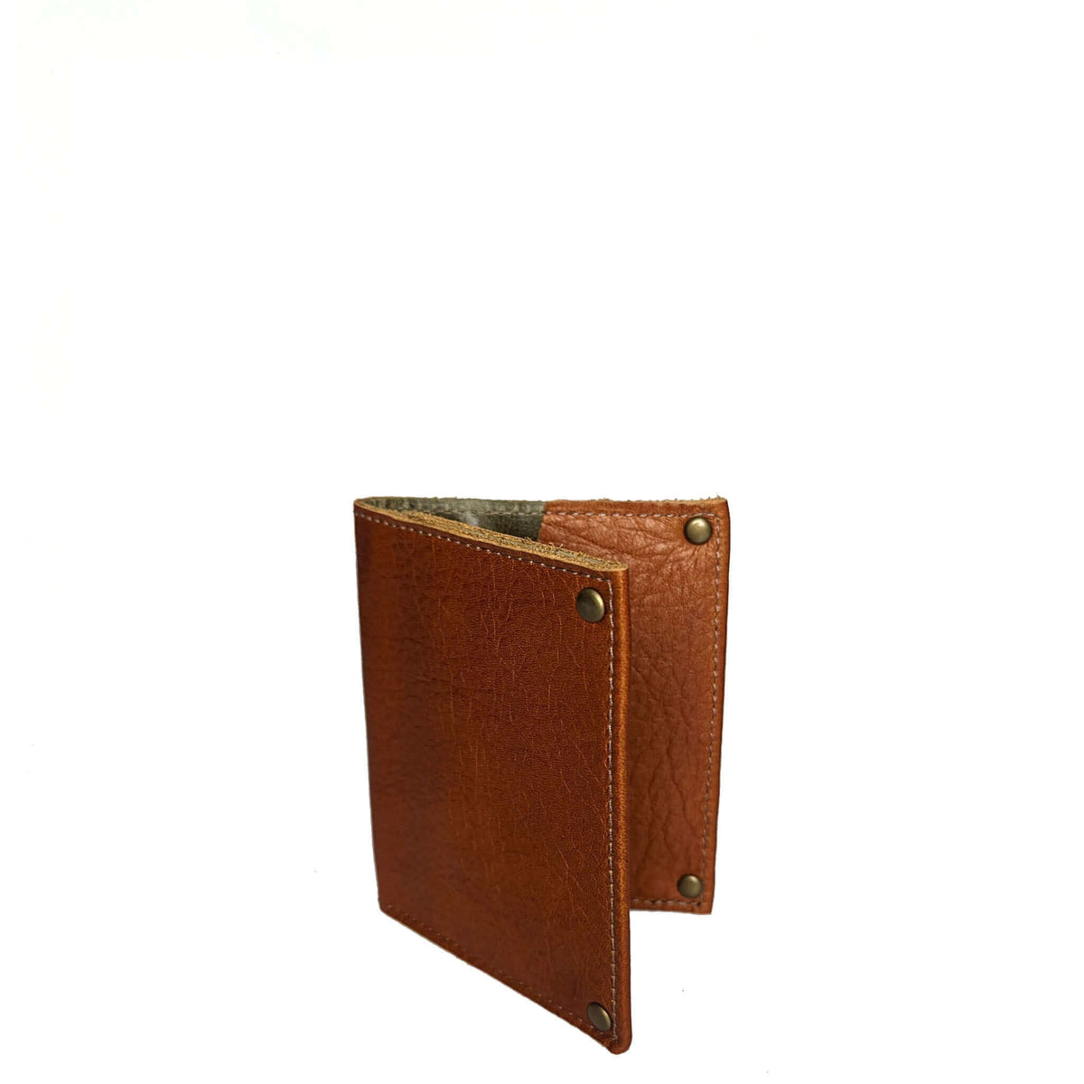 Rust Mini Leather Flap Wallet, Unisex, Made in USA, Wallets & Money Clips, Mini Wallet, Brynn Capella