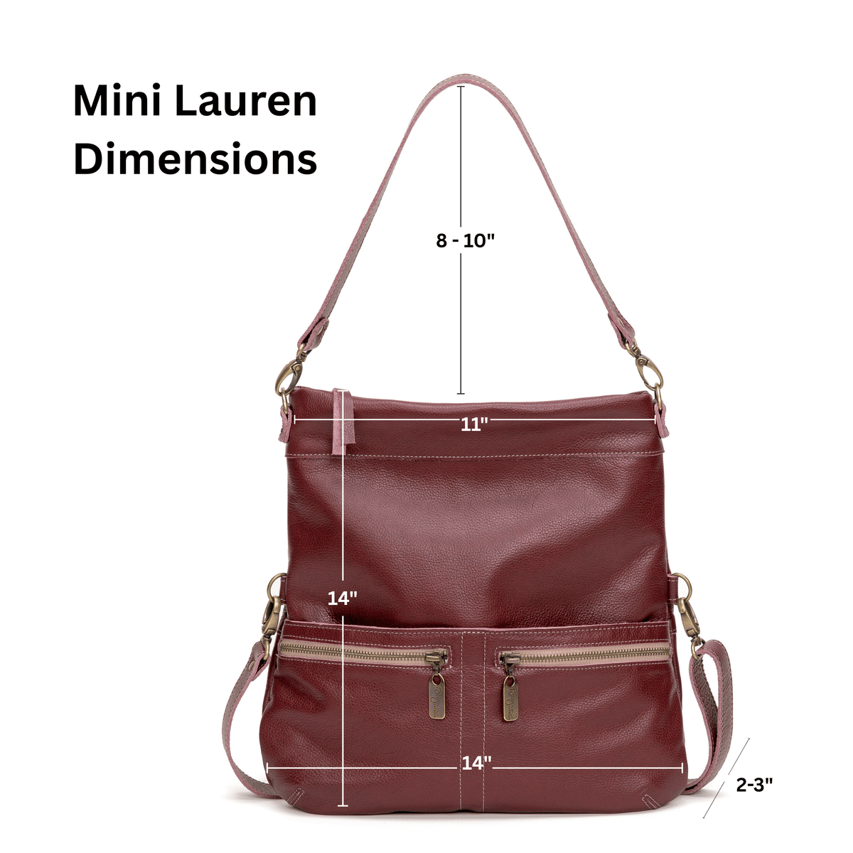 Mini Lauren 6-in-1 Convertible Leather Crossbody Bag - Free Love