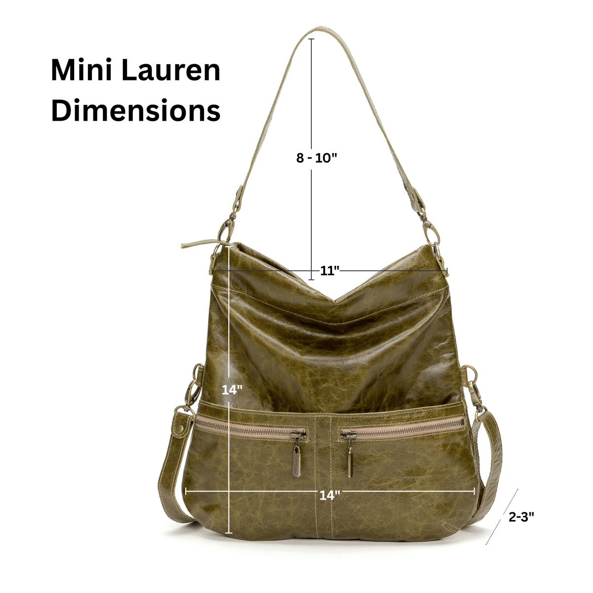 Mini Lauren 6-in-1 Convertible Leather Crossbody Bag - Happy Trails