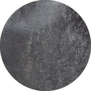 Close-up of dark textured leather material for the Allison Leather Eyeglass Case.
