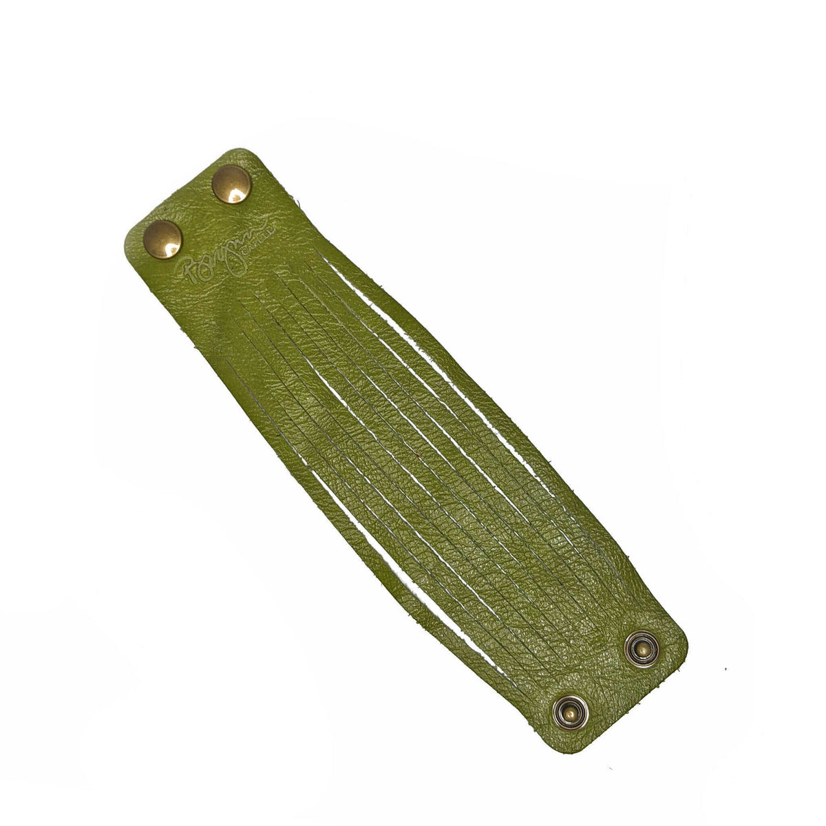 Fringe Leather Bracelet, Lime Green | Brynn Capella, Made in USA, Bracelets, Leather Bracelet, Brynn Capella