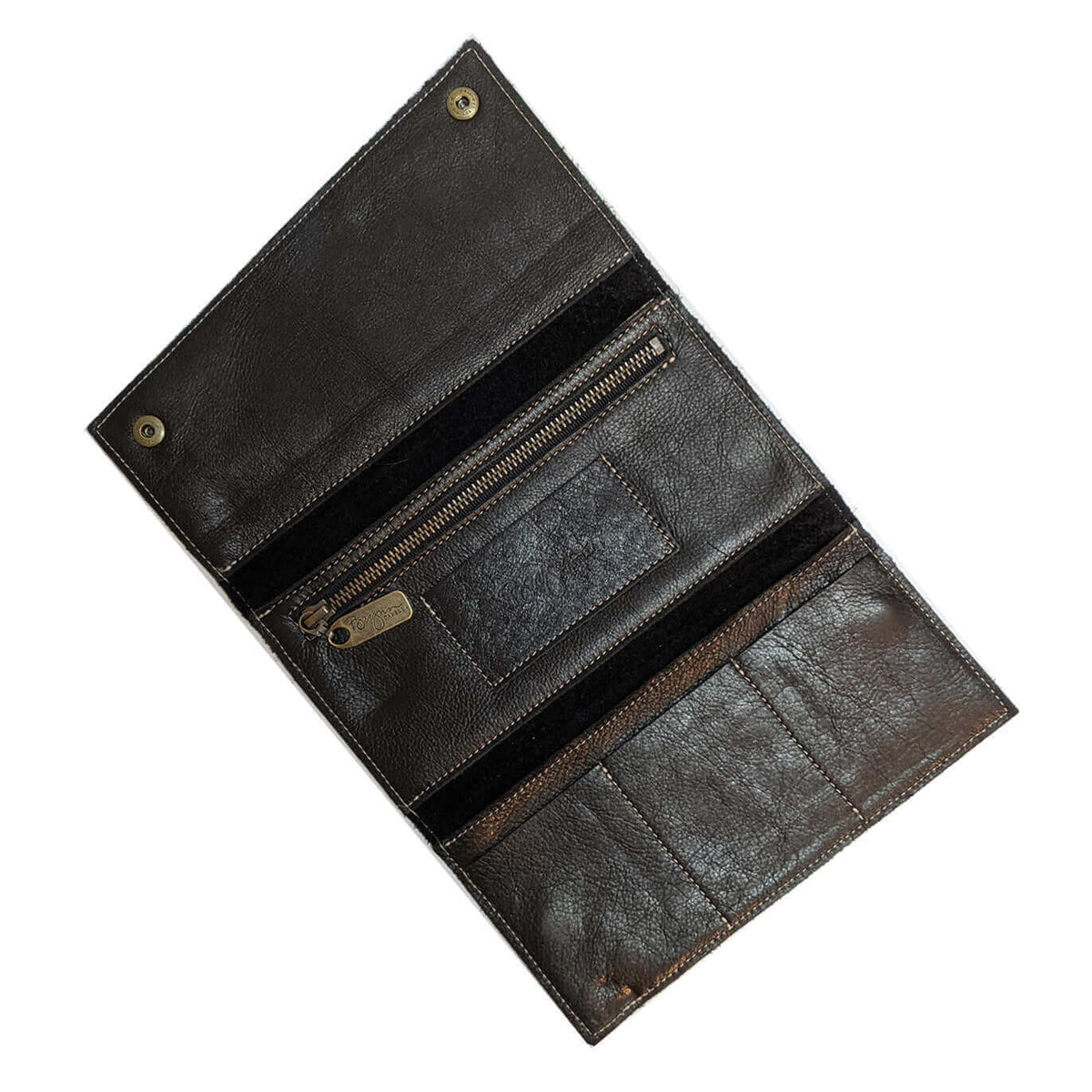 Slim Trifold leather wallet in Black, Made in USA, Wallets & Money Clips, Tri-fold Wallet, Brynn Capella
