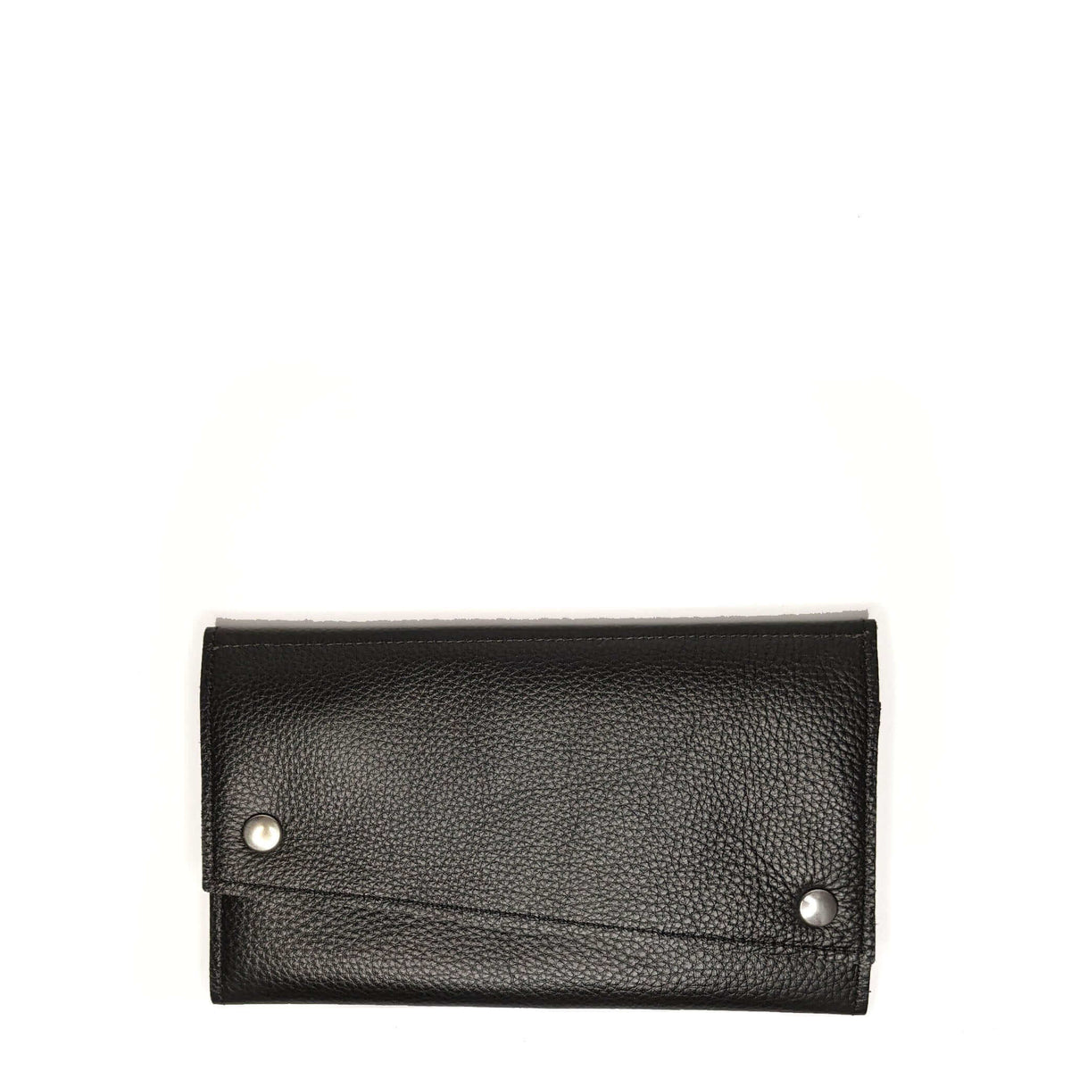 Slim Trifold leather wallet in Black, Made in USA, Wallets & Money Clips, Tri-fold Wallet, Brynn Capella