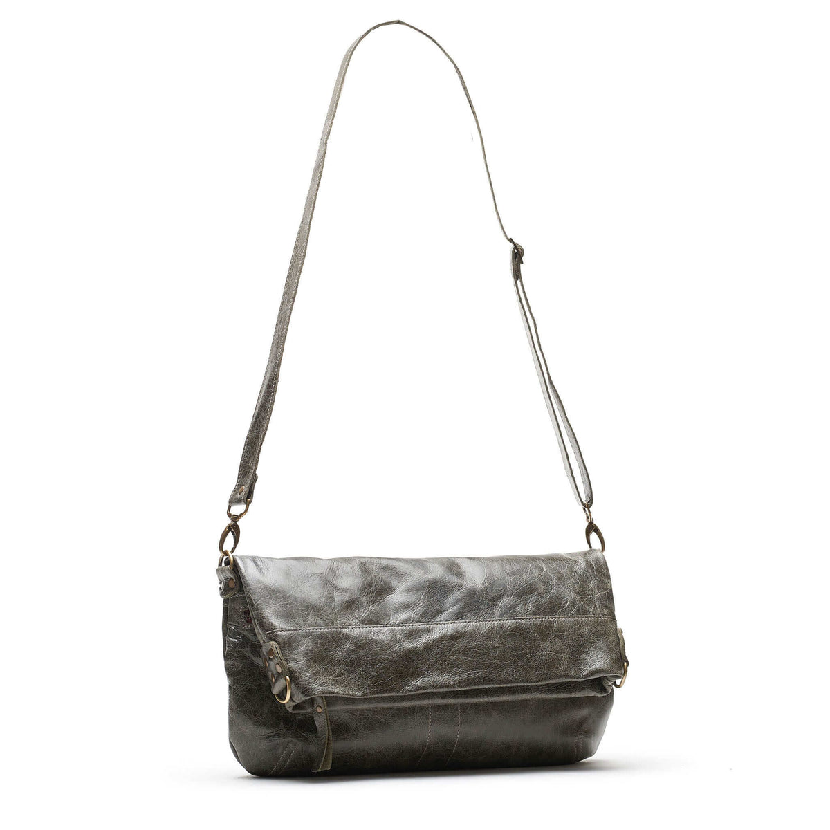 Lauren Crossbody bag in River Rock color, stylish leather crossbody bags perfect for everyday use.