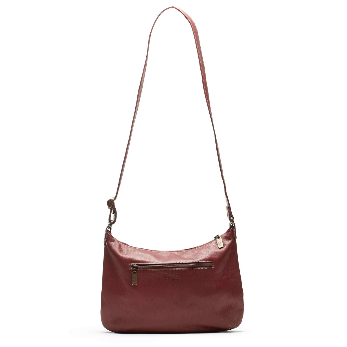 Hobo Crossbody bag, Wine Brown Italian leather, made in USA, Handbags, Hobo Crossbody, Brynn Capella