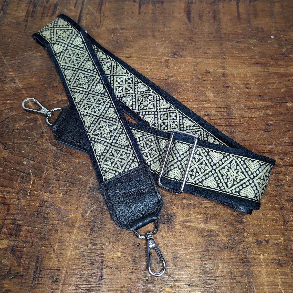 Guitar Purse Strap - Hearts | Brynn Capella, Leather Goods $125 Handbag Strap accessories, best sellers, Favorite